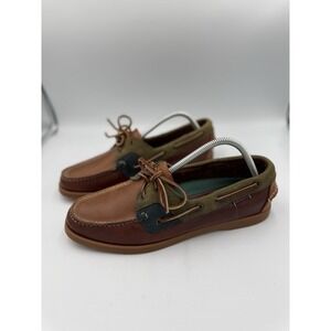 Vintage Sebago Docksides Boat Shoe Women's Size 11 Multicolor Leather Casual